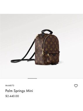 Louis Vuitton Brown Monogram Mini Backpack with Black Interior